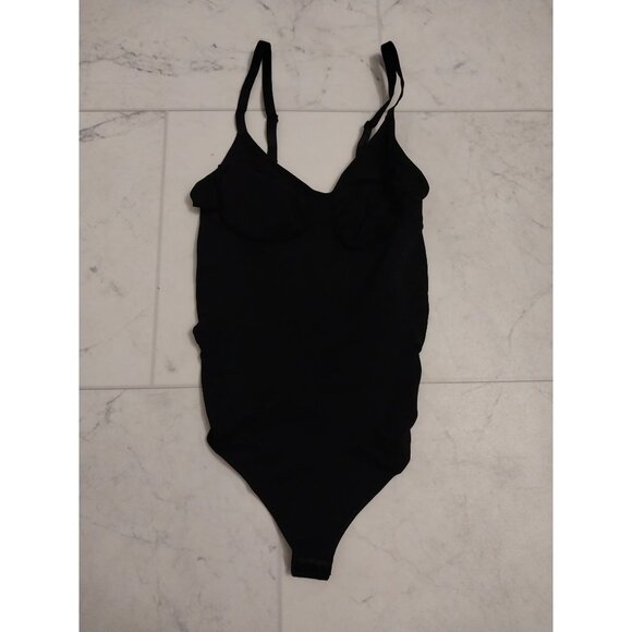 SHAPERX Women's Shapewear Bodysuit Tummy Control Seamless Black Sz L/XL - Picture 7 of 11